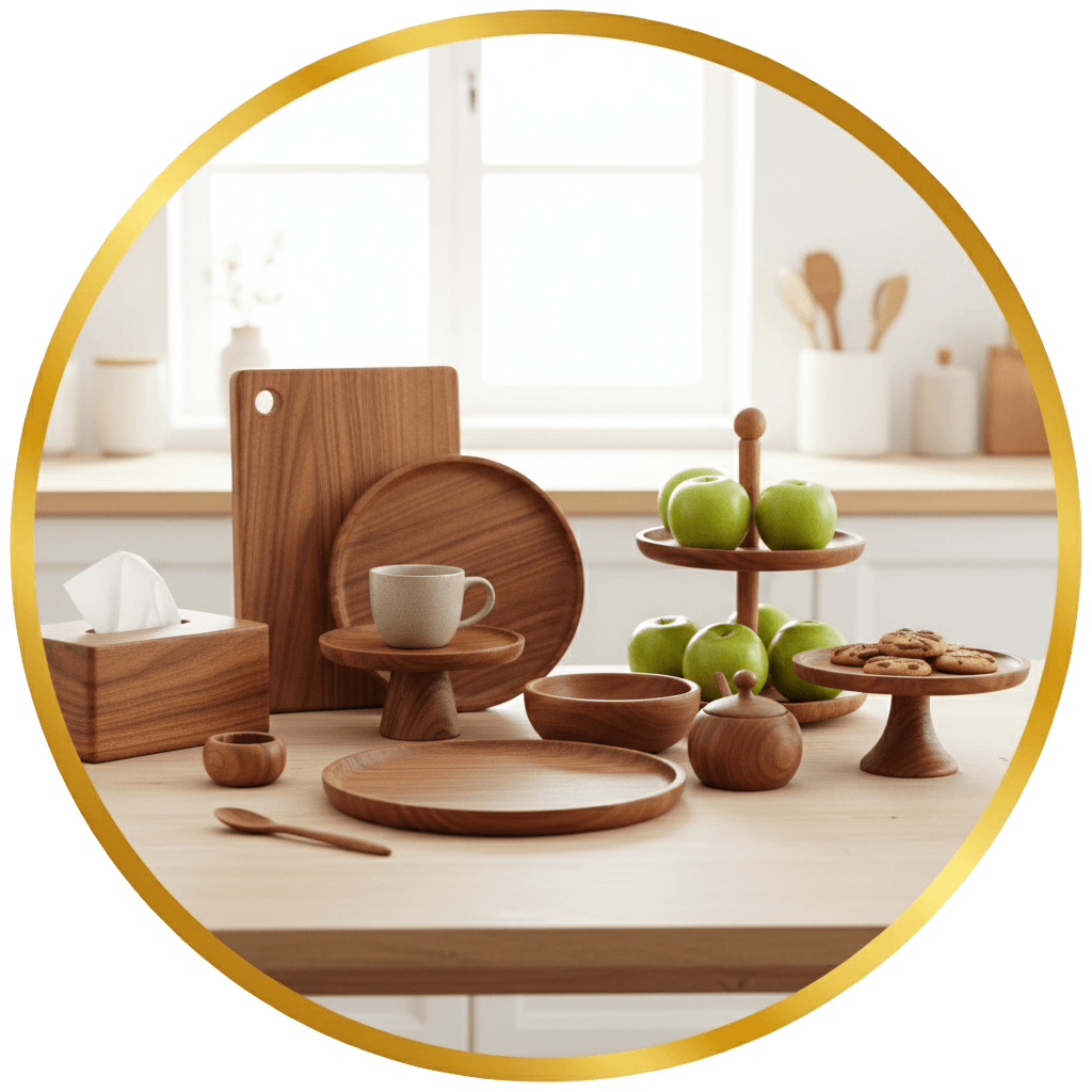 محصولات و ظروف چوبی